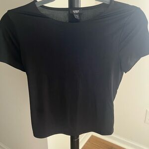 Express Classic Black Short Sleeve Top